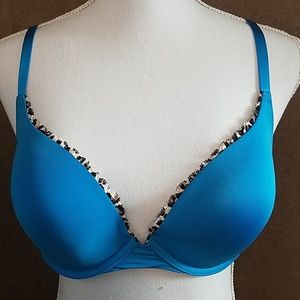 Women's bright blue bra 38D